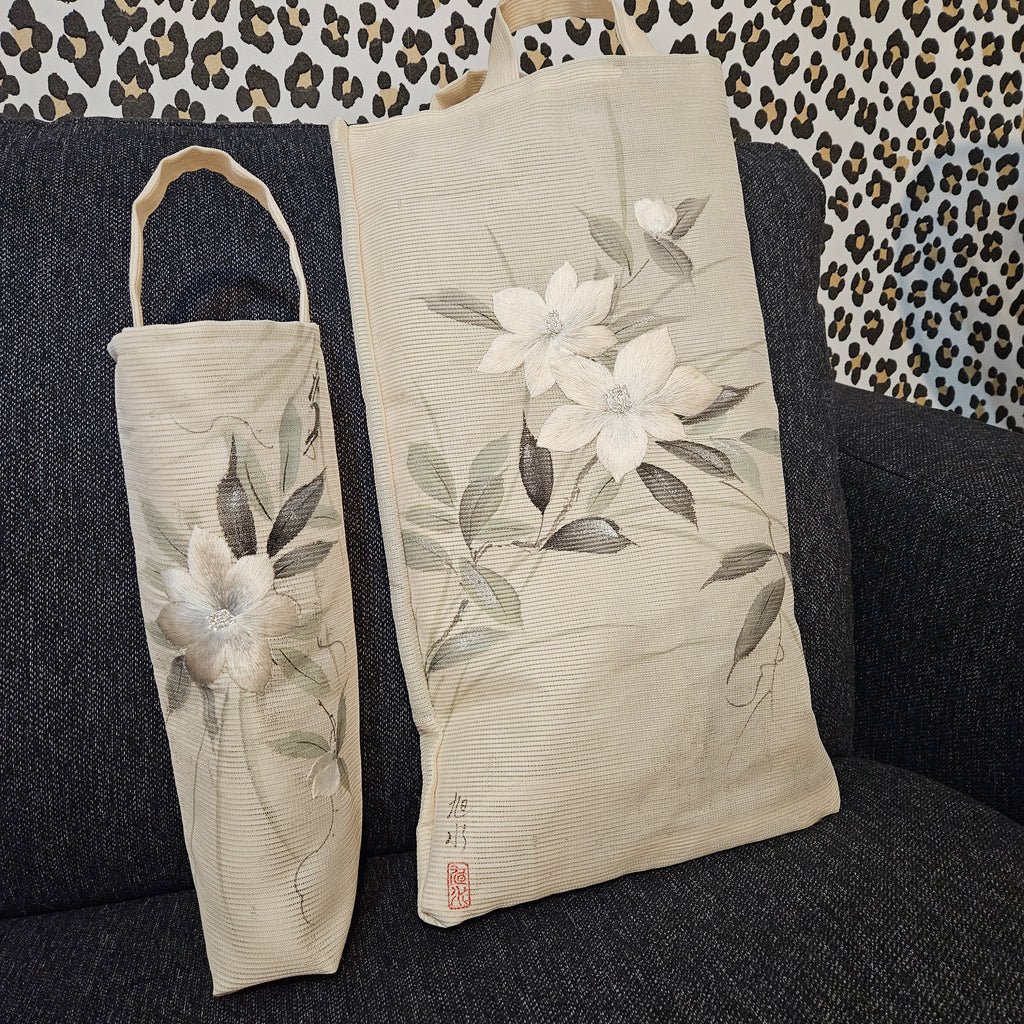 Handpainted Obi totes