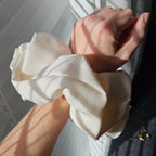 Oversize silk scrunchie