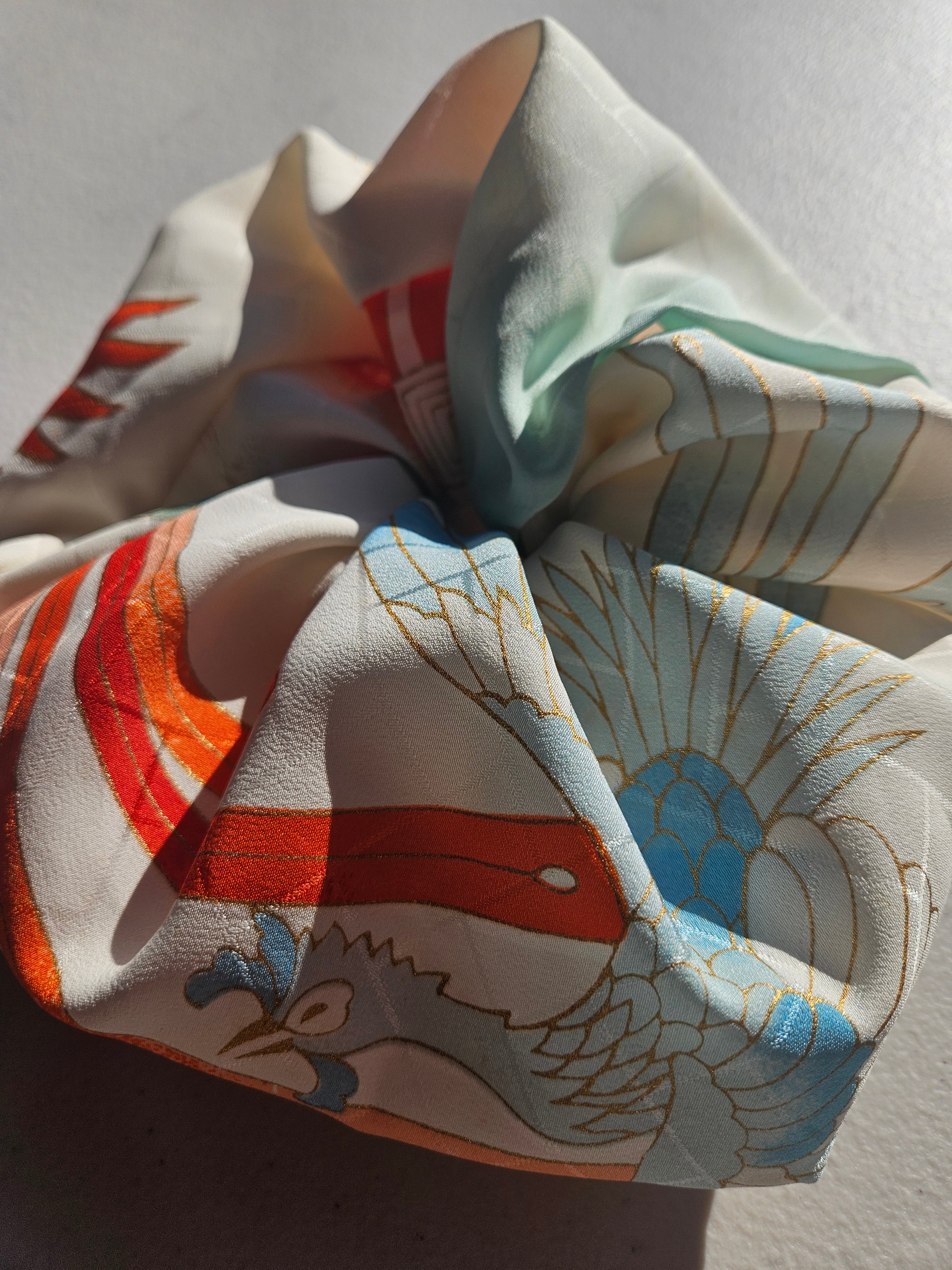 Silk Phoenix Scrunchies