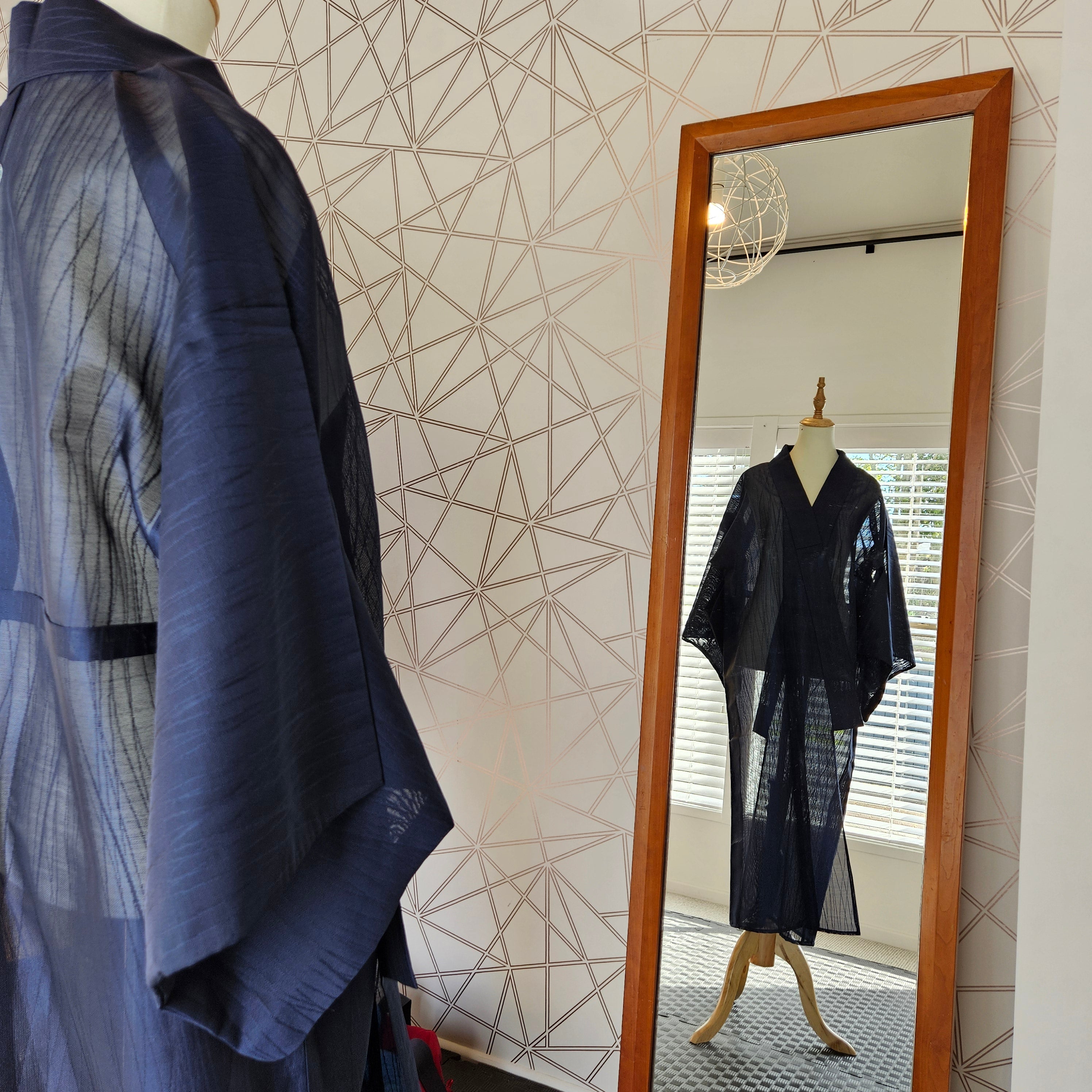 Sheer Navy Nagajuban