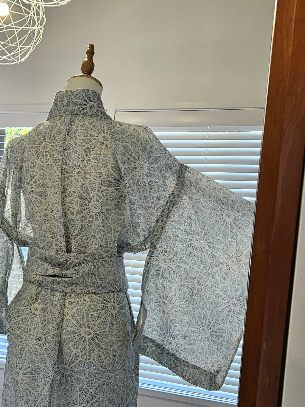 Pale Blue Floral Yukata