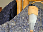 Blue Brocade Haori - Updated fit